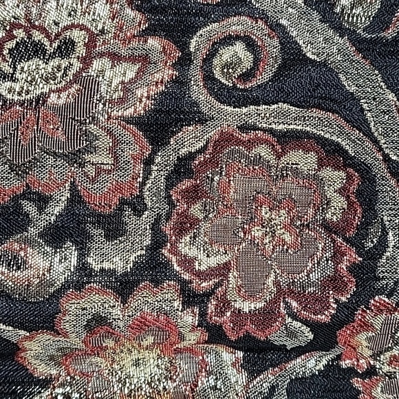 Vintage 80s Edwardian Victorian Goth Dress Size 6 Steam Punk Velvet Cosplay Gold - Picture 7 of 16